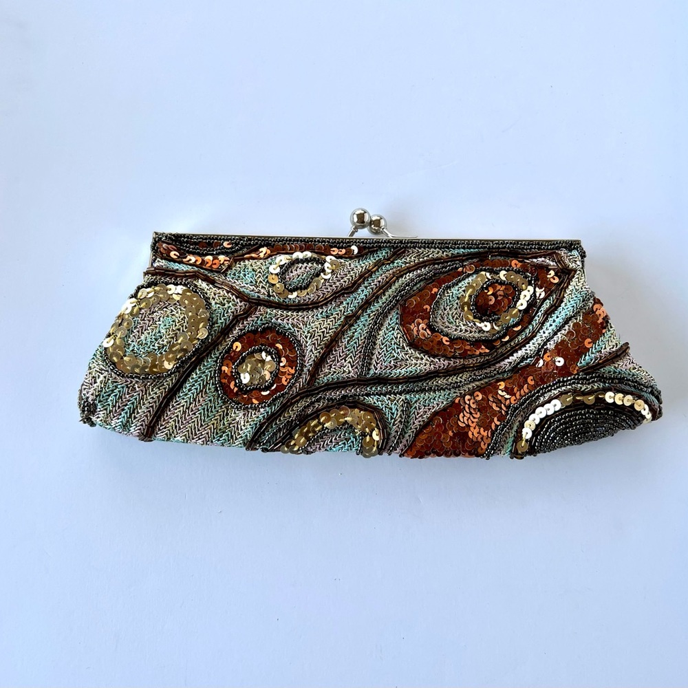 Beaded Handbag with Small Beaded Handle